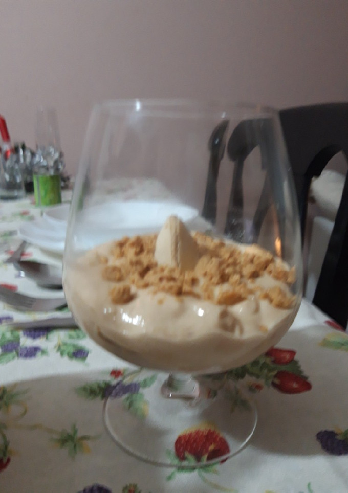 Una foto de Copa de turrón