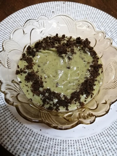 A picture of Avocado chocolate pudding#dessertrecipes.