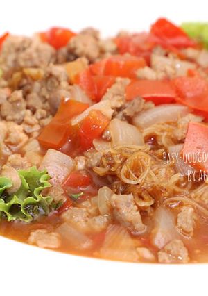 รูปของ ก๋วยเตี๋ยวราดหน้าหมูสับ