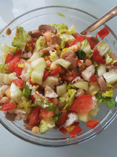 Una foto de Ensalada de garbanzos 1