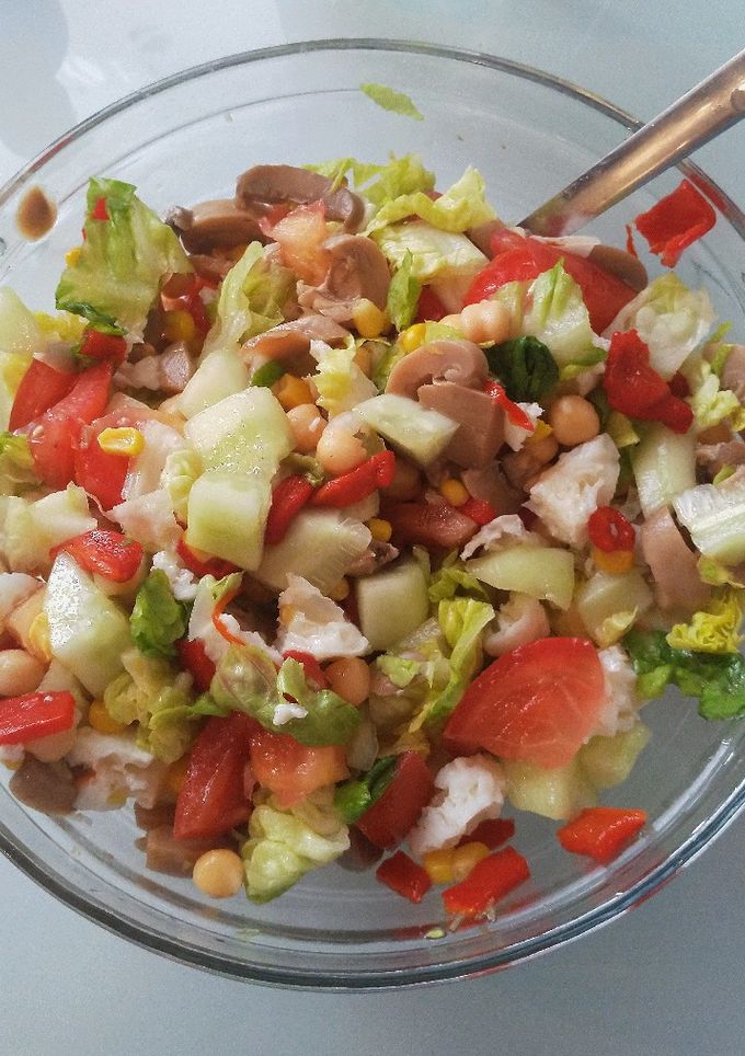 Una foto de Ensalada de garbanzos 1