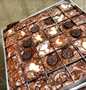 Langkah Mudah untuk Menyiapkan Resep Fudgy and Shiny Brownies Milo Panggang sekat yang Enak Banget Anti Ribet, Lezat