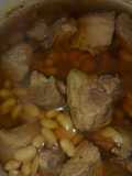 Frijoles blancos con costilla de cerdo