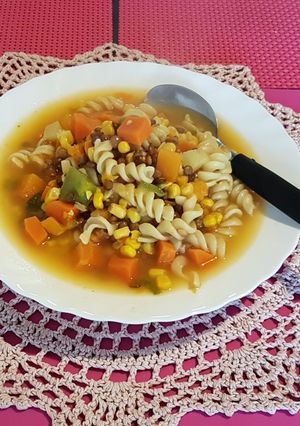 Una foto de Sopa verdulera ¡práctica! en ¡20 minutos!