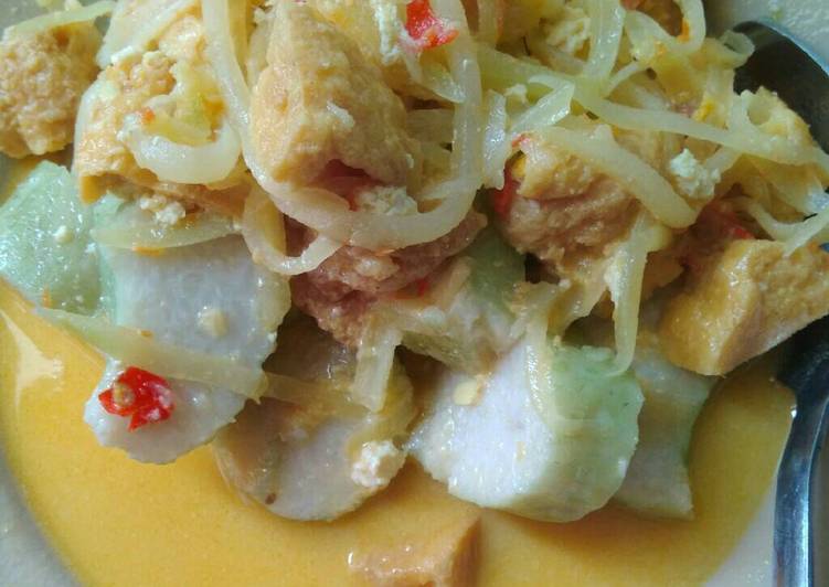 Sayur Lontong Labu dan tahu