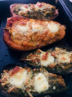 Una foto de Verduras rellenas ♥️