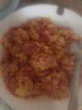 Huevos con longaniza y jamón