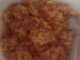 Huevos con longaniza y jamón