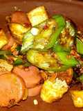 Tahu okra tumis bawang