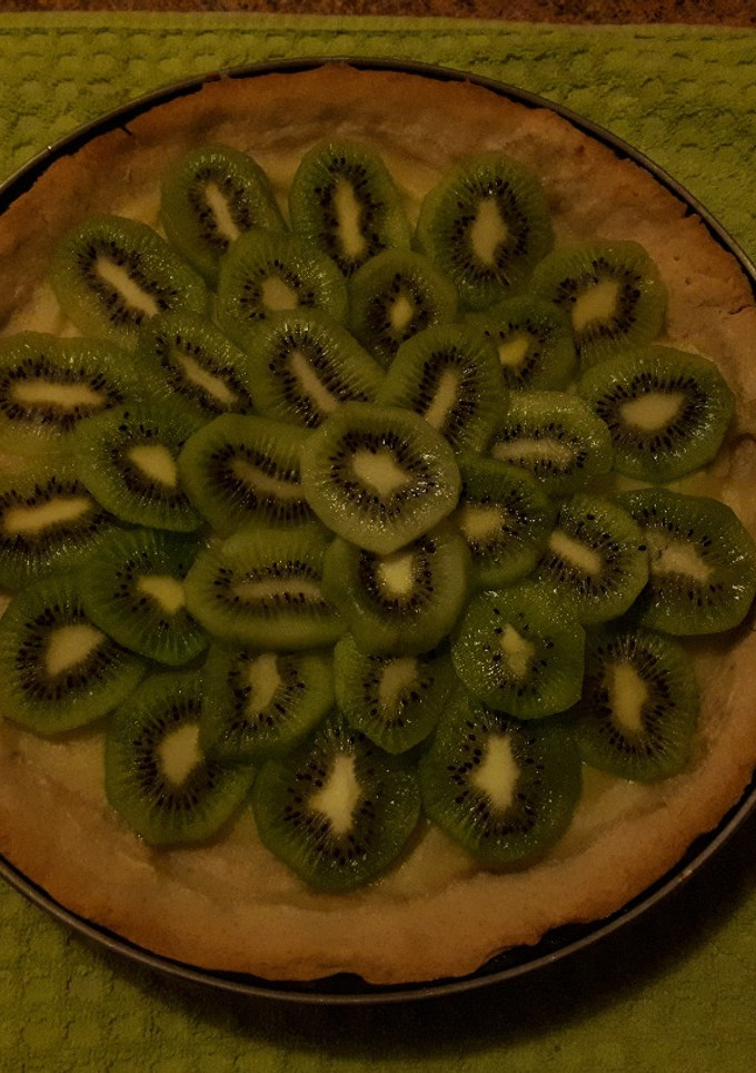 Una foto de Tarta de kiwis