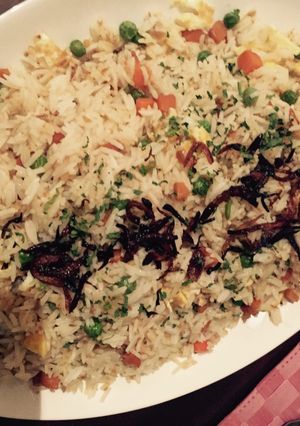 صورة لوصفة رز صيني بالخضار