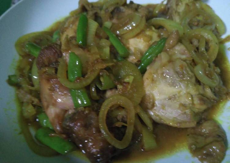 Ayam kecap iris buncis