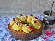 Una foto de rosca de pascua sin manteca