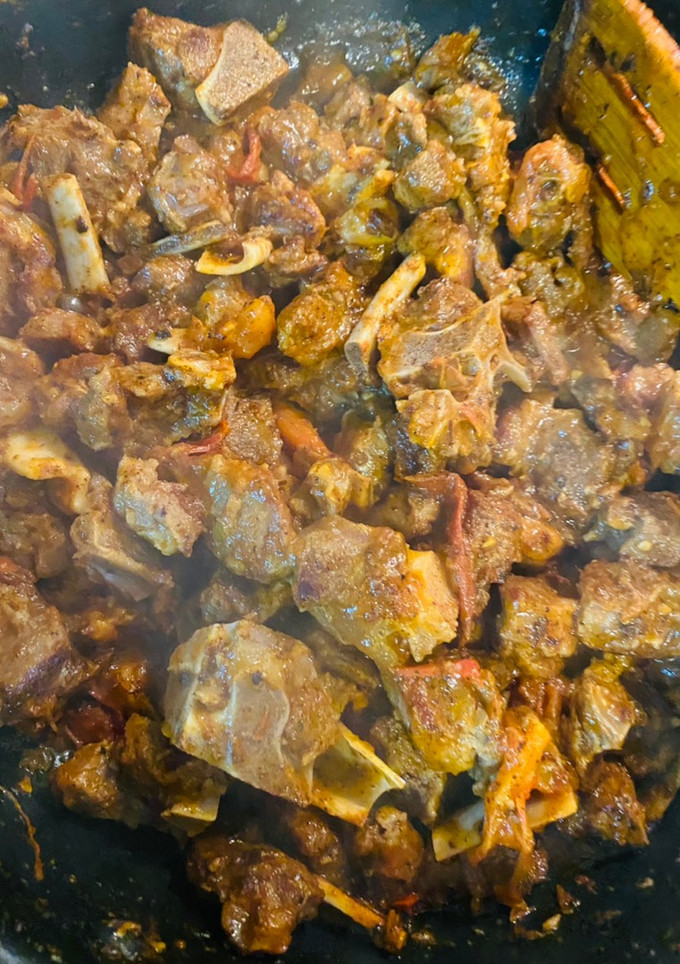 A picture of Mutton karahi.