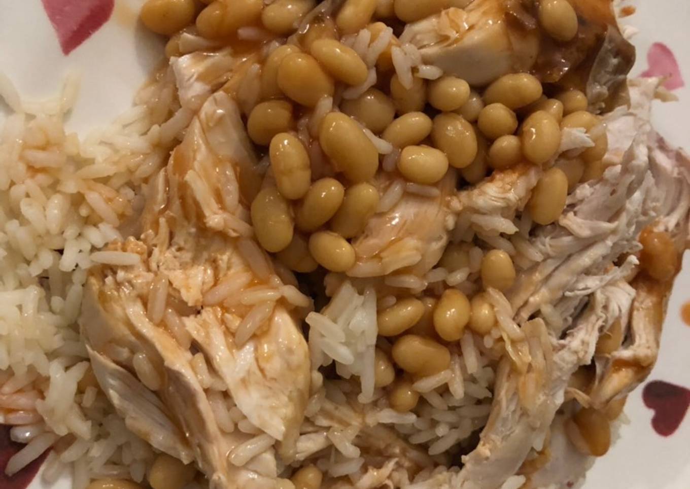 Super quick Monday Chicken, beans and rice