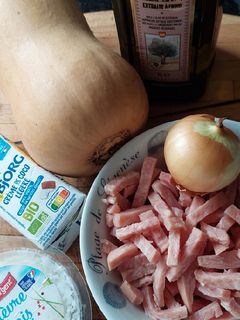 Une photo de Butternut chèvre lardon