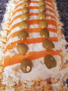 Una foto de Brazo de patata relleno