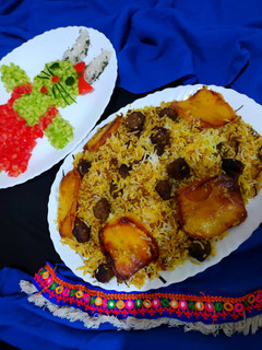 عکسی از دستور 💛قنبر پلو💛(غم بر پلو)