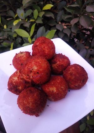 A picture of Yam balls.