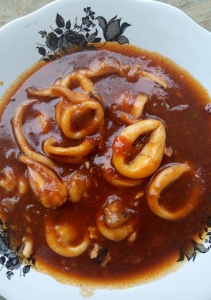 Foto resep Cumi saus padang Pedas