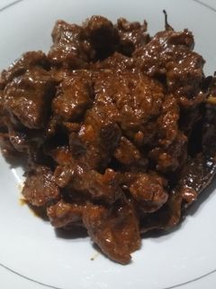 Foto resep Rendang daging bumbu instan