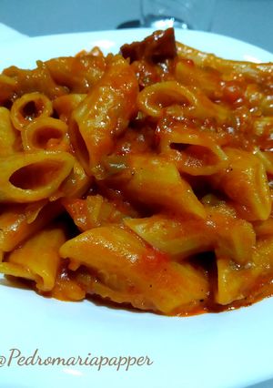 Foto principal de Pennoni con verduras.(Thermomix)
