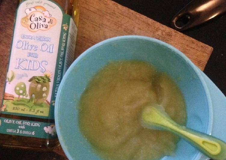 Langkah Mudah untuk Membuat MPASI day1 Pagi : Kentang + Lobak + EVOO, Bisa Manjain Lidah