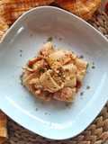 Calamarata con gamberetti, pomodorini e Granella di pistacchio