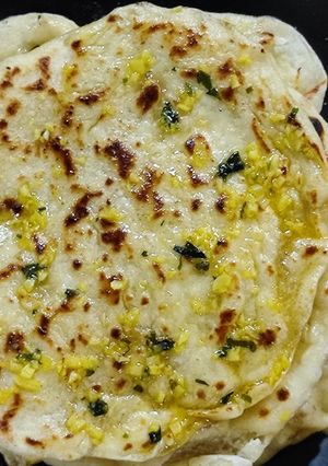 Foto resep Garlic Naan Bread