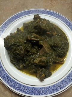 A picture of Palak gosht.
