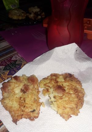 Una foto de Croquetas de Arroz con jamón y queso