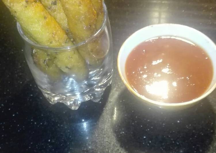 Recipe of Homemade Potato Semolina Finger Fries