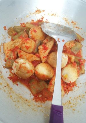 Foto resep Terong bumbu bali+tahu telur