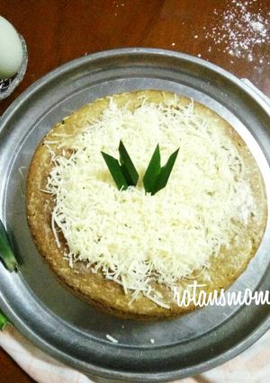 Foto resep Classic pandan cake with cheese"Olahan kelapa"