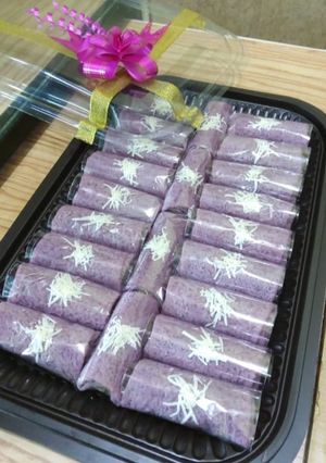 Foto resep Dadar gulung ubi ungu