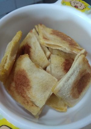 Foto resep Snack MPASI 9m+ Sandwich isi pisang keju
