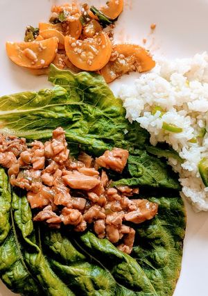 A picture of Korean Squash Kimchi.