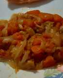 Verduras con salsa Perrins (aprovechamiento)