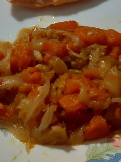 Una foto de Verduras con salsa Perrins (aprovechamiento)