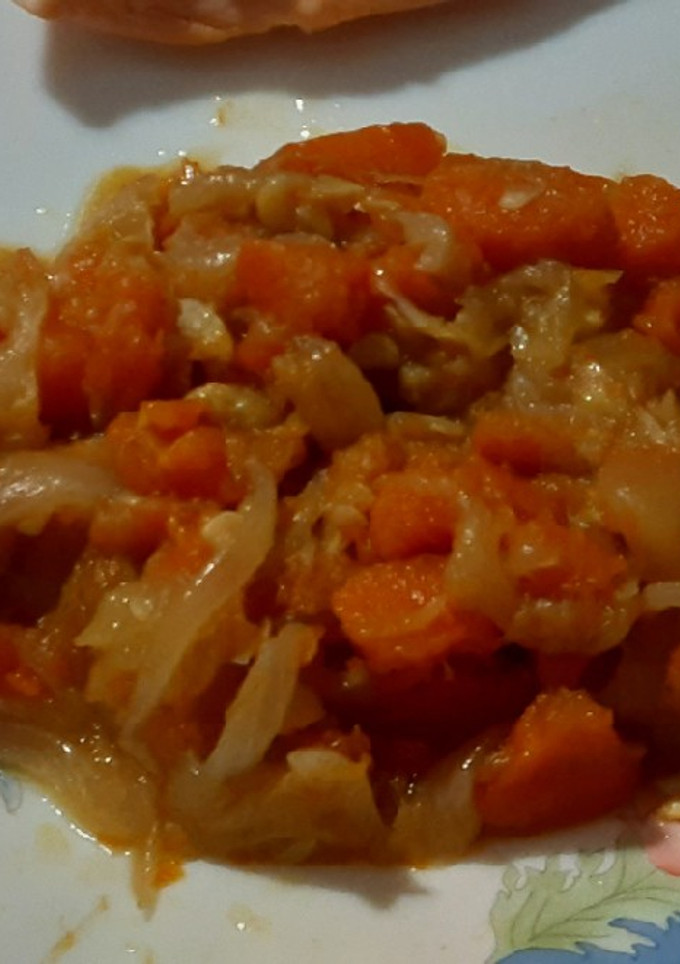 Una foto de Verduras con salsa Perrins (aprovechamiento)