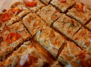 Una foto de Fainá de garbanzo y avena
