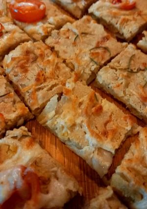 Una foto de Fainá de garbanzo y avena