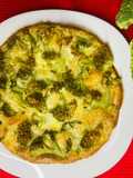 Quiche brokkolival és mozzarellával