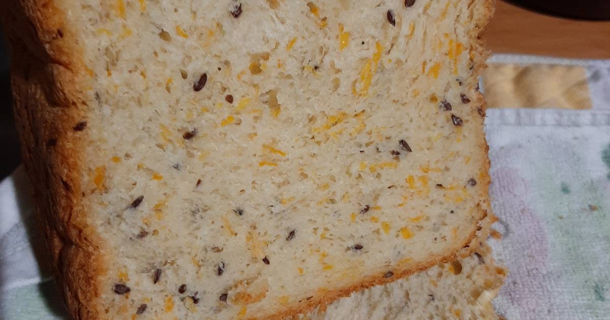 тыквенный хлеб в хлебопечке.