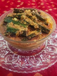 मसाला दही भेंडी (masala dahi bhendi recipe in marathi) रेसिपी चे मुख्य फोटो