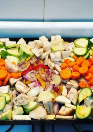 Una foto de Plancheta de vegetales