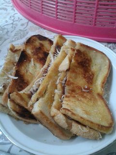 Foto resep Roti bakar cokelat keju super simple