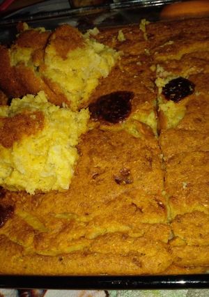 Una foto de Torta de harina de maíz, choclo y queso