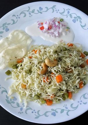 A picture of Veg Pulav.