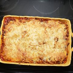 A picture of Weekday Sausage and Fettuccine Bake.